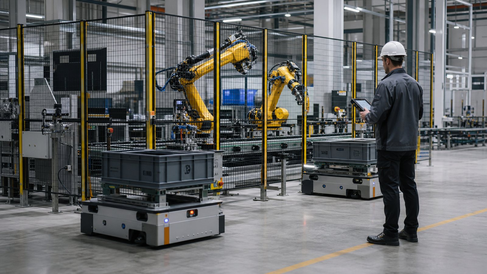 Документальная промышленная фотография по теме «Robot-as-a-Service»; иллюстрация к материалу «robot-as-a-service»