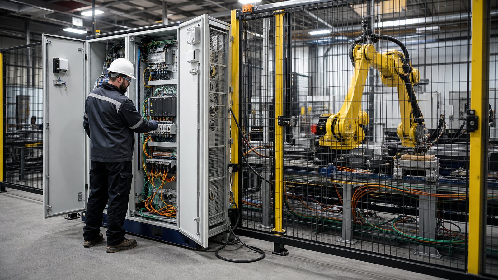 Документальная промышленная фотография по теме «EtherCAT»; иллюстрация к материалу «ethercat»