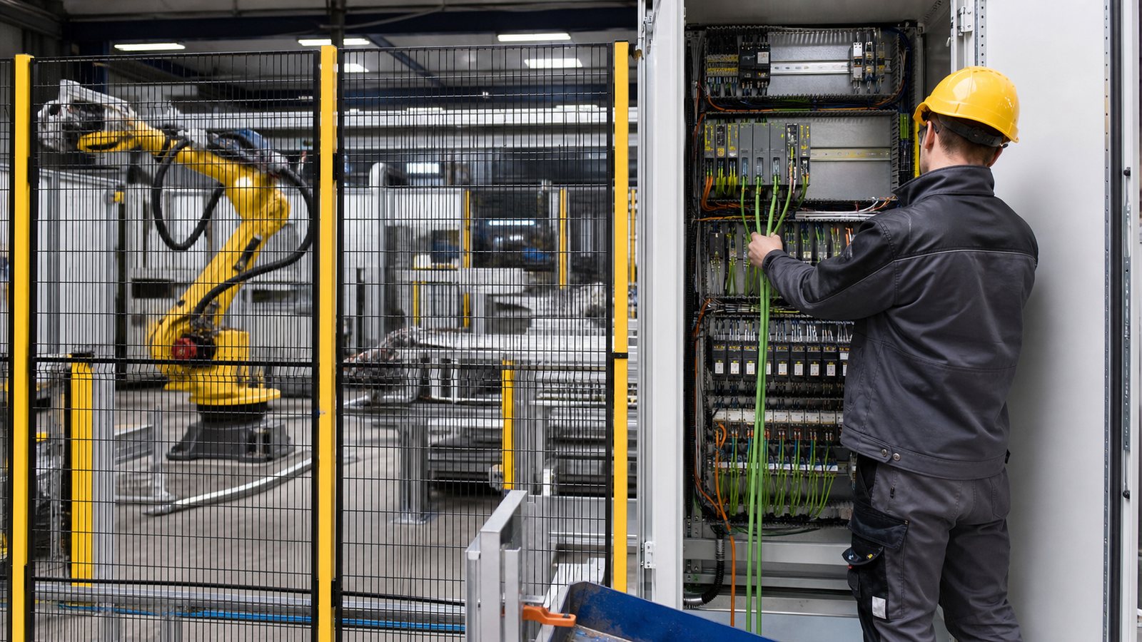 Документальная промышленная фотография по теме «PROFINET»; иллюстрация к материалу «profinet»