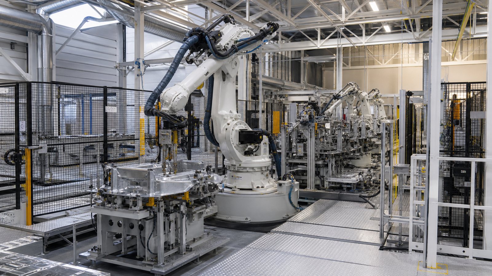 Документальная промышленная фотография по теме «KUKA»; иллюстрация к материалу «kuka»