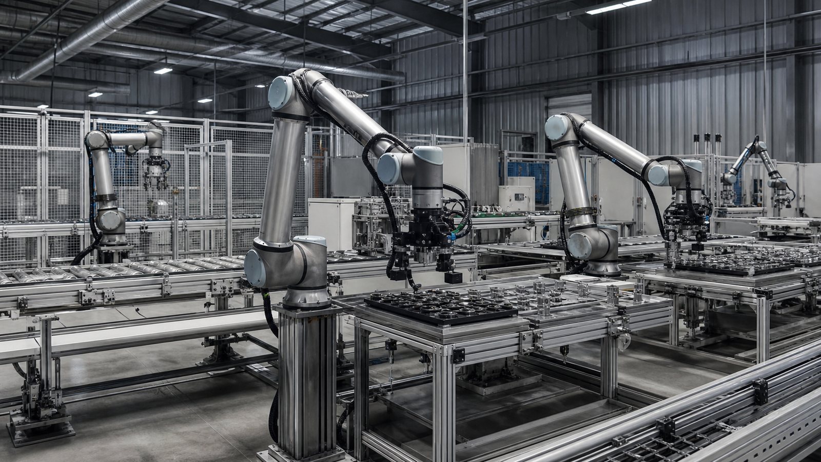 Документальная промышленная фотография по теме «UNIVERSAL ROBOTS»; иллюстрация к материалу «universal robots»
